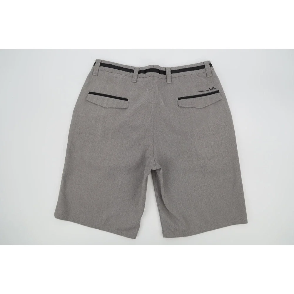 Travis Mathew Mens 32 Gray Performance Golf Shorts Flat Front Stretch‎
